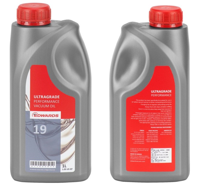 Масло за вакуум помпи Edwards Ultragrade Performance 19 – стек 12 x 1 л