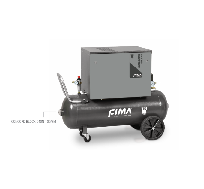 Шумоизолирани компресори с ремъчно задвижване FIMA серия CONCORD