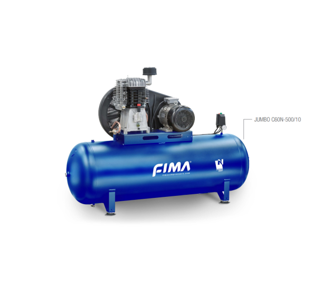 Двустъпални бутални компресори с ремъчно задвижване FIMA серия JUMBO