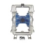 FDA - Двойномембранна пневматична помпа FTI Air FT20S-AA 2" -Неръждаема стомана 316 Tri-Clamp